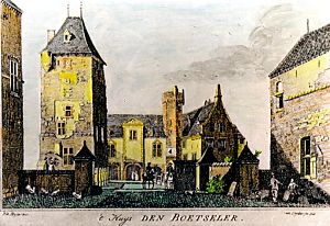Burg Boetzelaer. ein historischer Stich